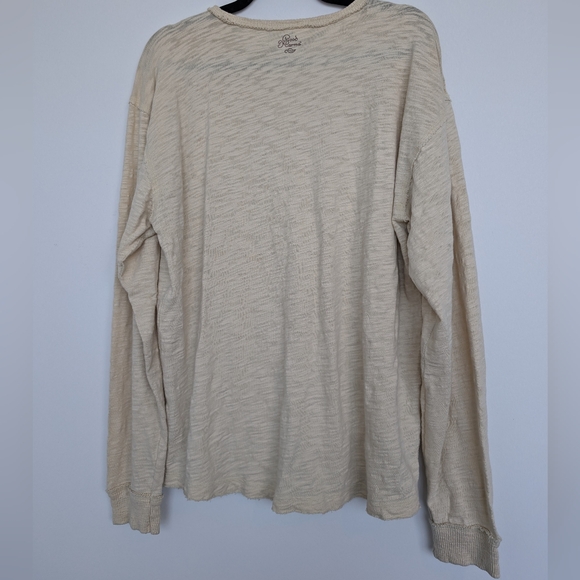 Good Karma by Life is Good Distressed Lagenlook Long Sleeve Sz L organic cotton - Picture 2 of 16